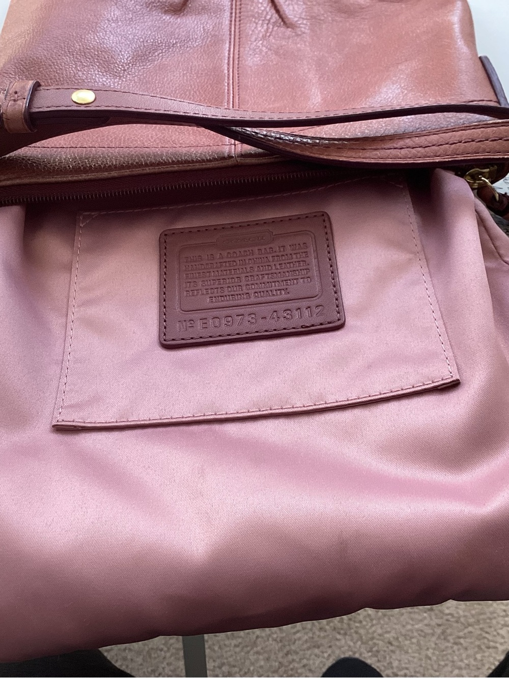 Coach Brooke Pleated Leather Crossbody Bag E0973-43112 - Picture 7 of 9